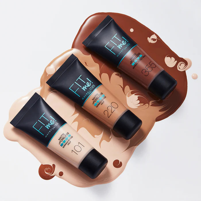 Maybelline New York Fit Me Matte Poreless Liquid Foundation Ideal For Normal To Oily Skin