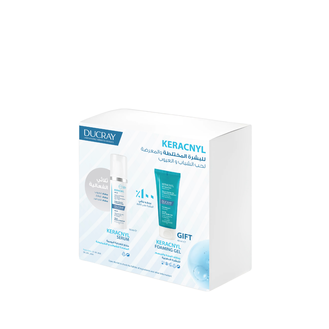 Ducray Keracnyl Serum + Free Gel Set