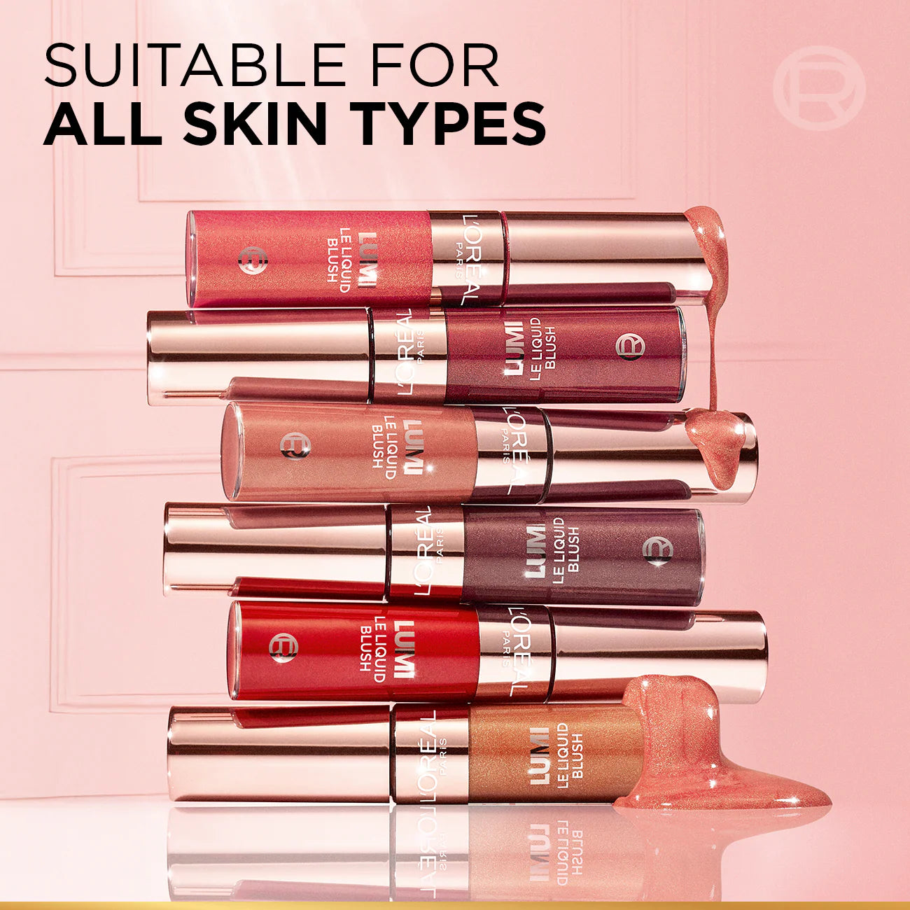 L'Oréal Paris Lumi Le Liquid Blush with a Glowy Radiant Natural Blush Finish, Weightless and Buildable 11ml
