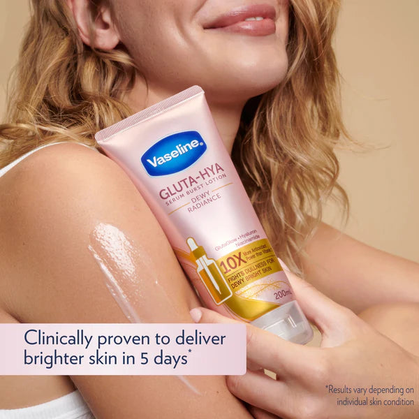 Vaseline Healthy Bright Gluta-Hya Serum Burst Lotion Dewy Radiance 200Ml