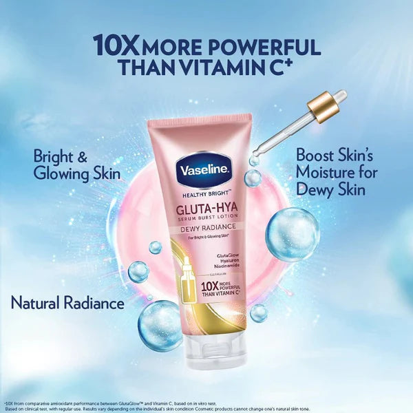 Vaseline Healthy Bright Gluta-Hya Serum Burst Lotion Dewy Radiance 200Ml